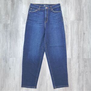 Barrel Jeans Size 6 NWT Dark Blue High Rise Tapered 6/28 New